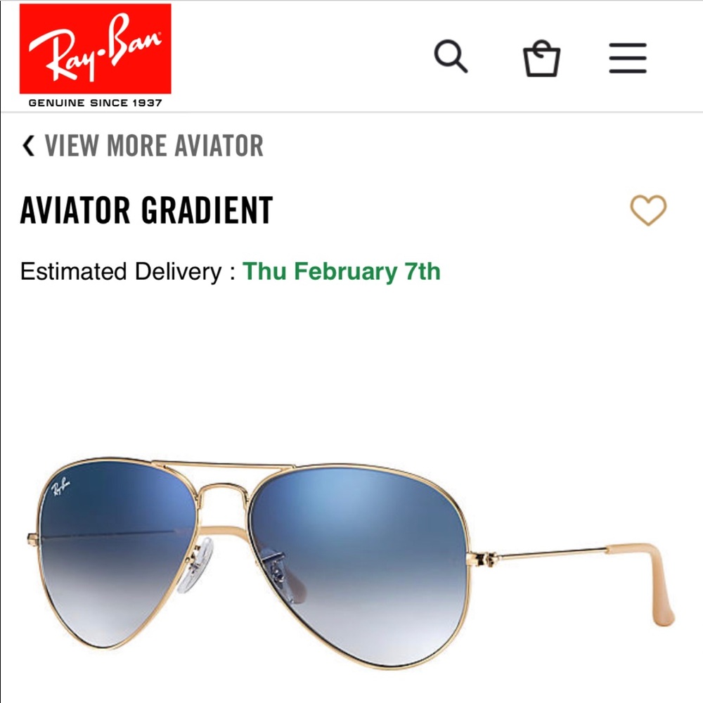 Ray•Ban aviator Granient glasses